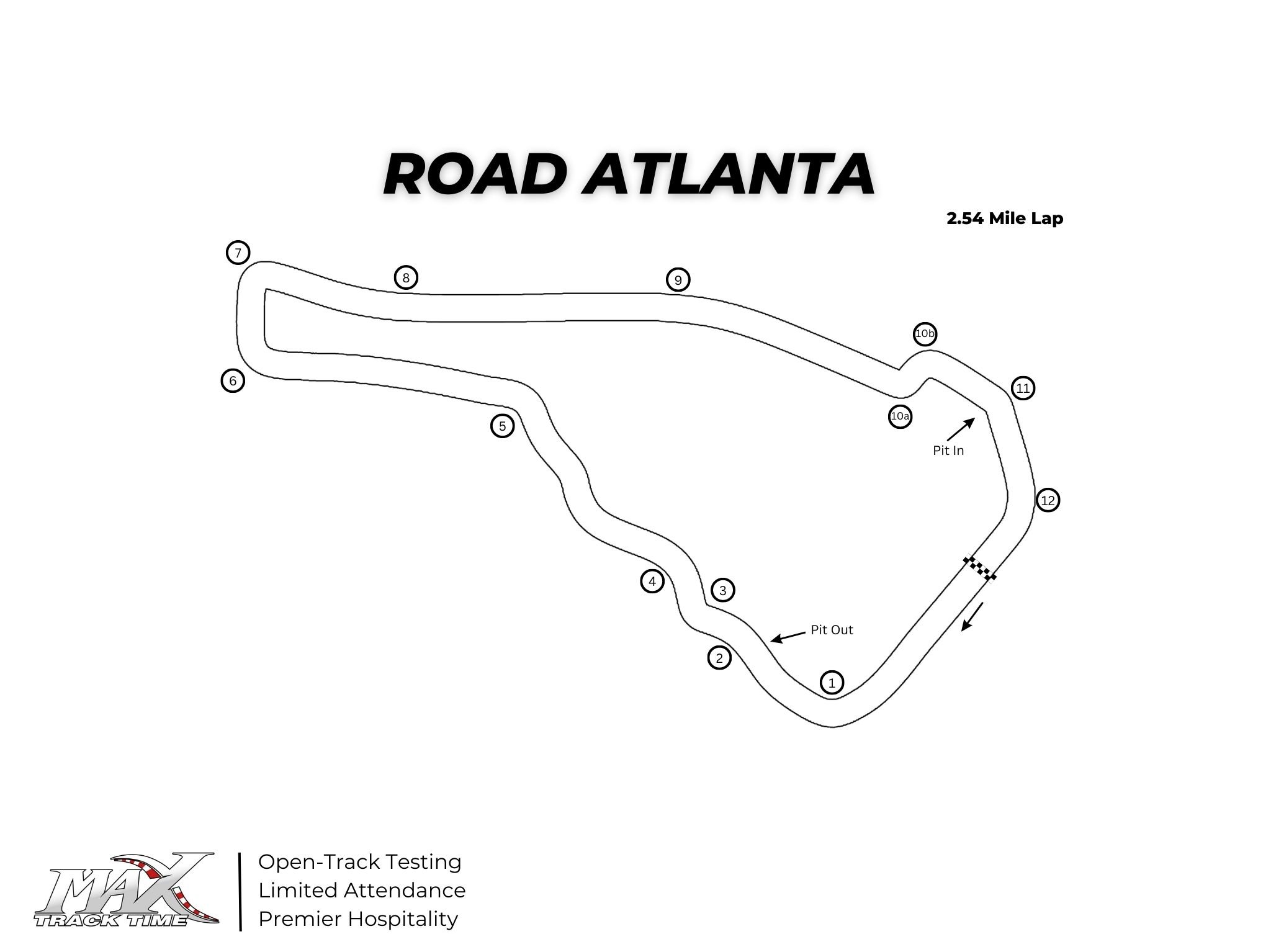 Road Atlanta Track Map